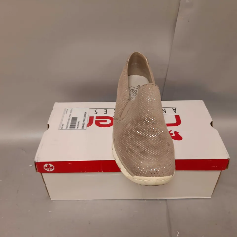 BOXED RIEKER WEDGE SLIP ON SHOES SIZE 6.5