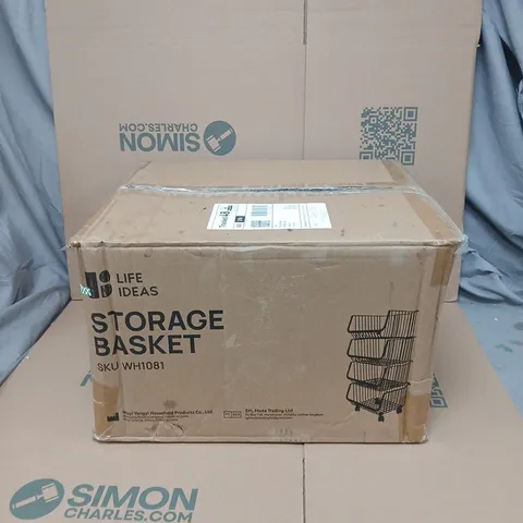 LIFE IDEAS STORAGE BASKET BOXED BLACK