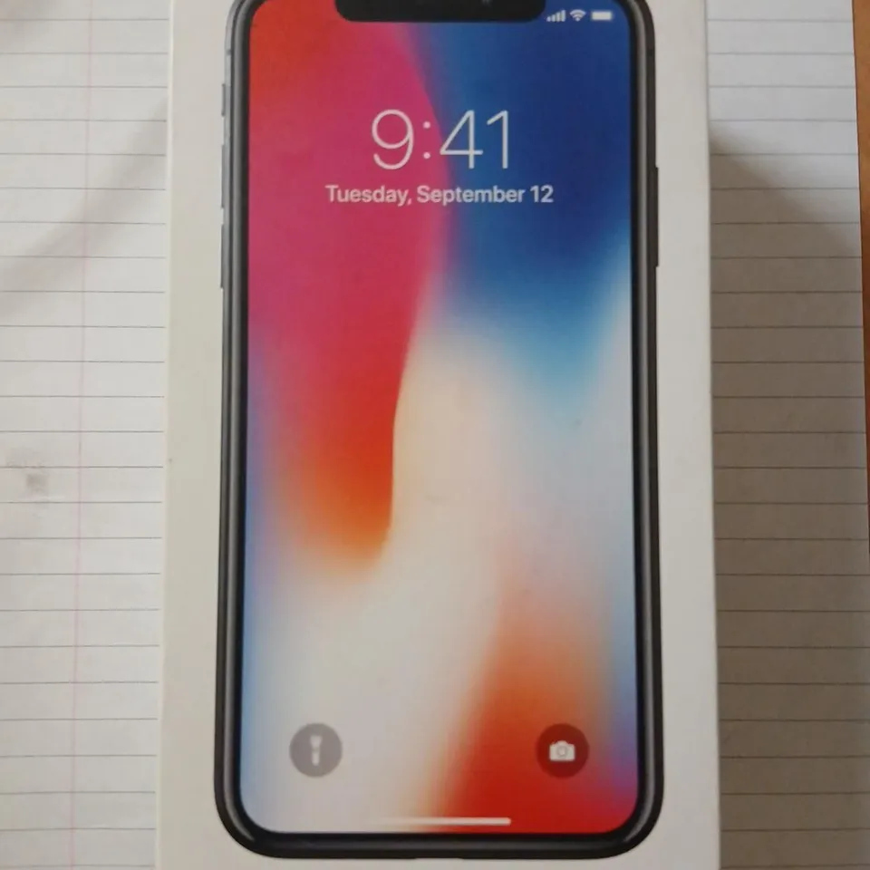 APPLE IPHONE X 64GB SPACE GREY – BOXED WITH ACCESSORIES
