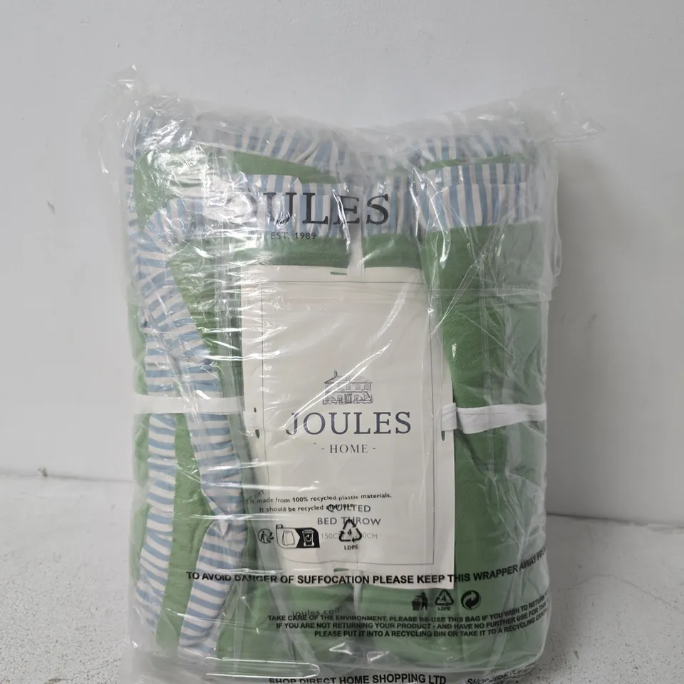 JOULES COME RAIN OR SHINE THROW 200X150CM GREEN