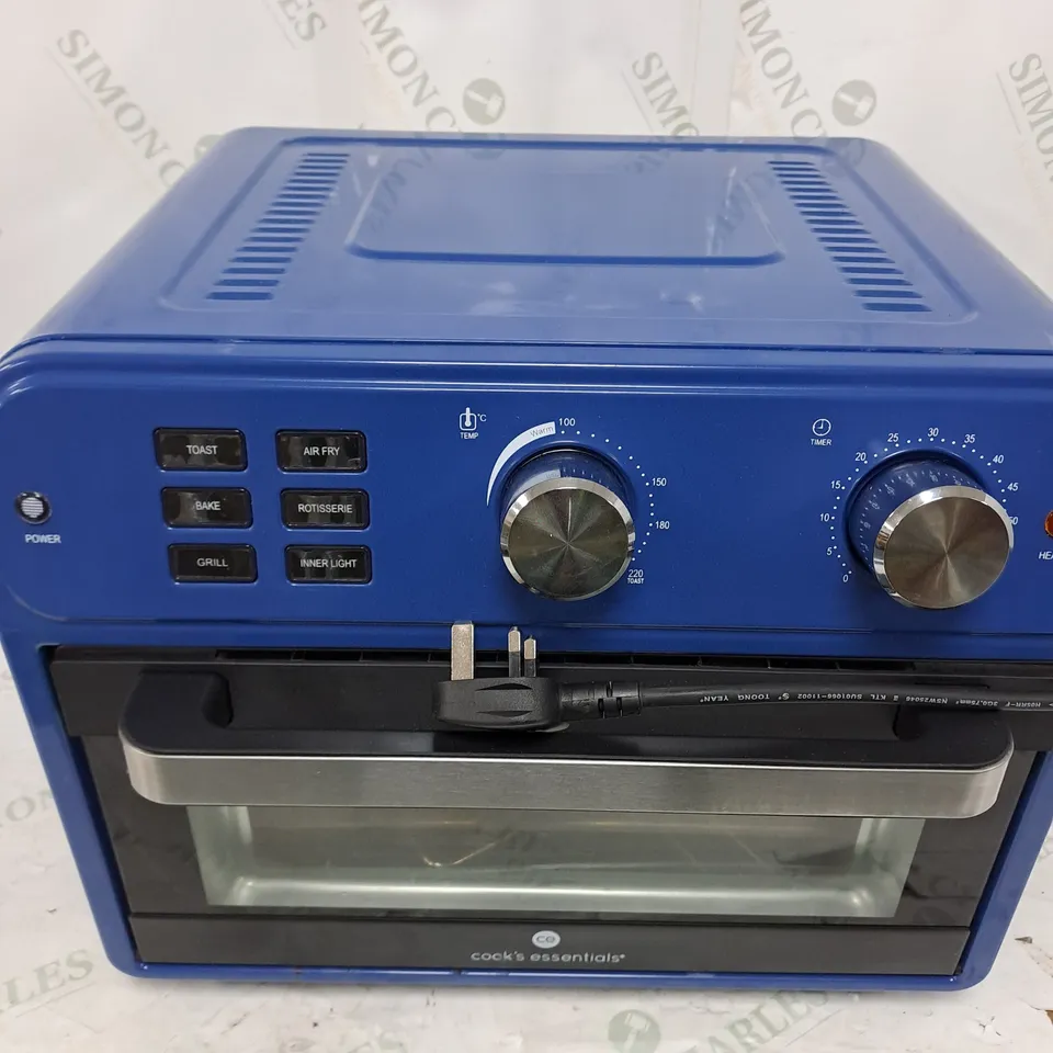 COOK'S ESSENTIAL 21-LITRE AIRFRYER OVEN IN BLUE 
