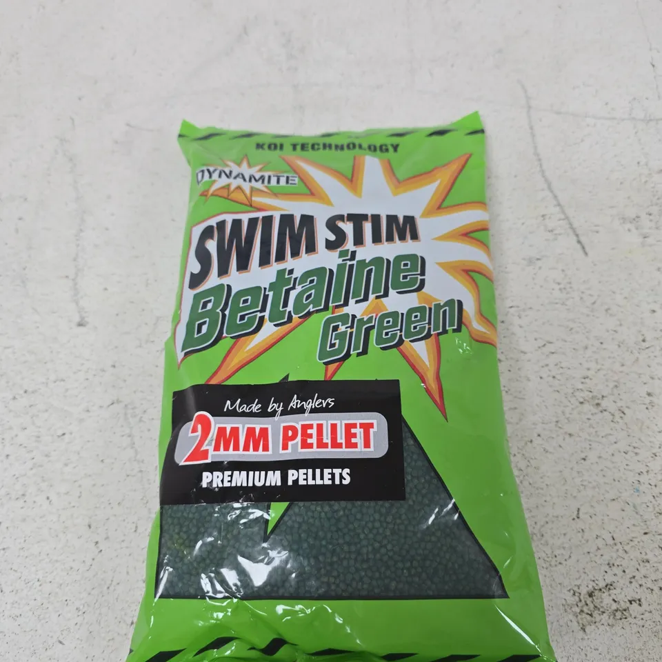 DYNAMITE SWIM STIM BETAINE GREEN 2MM PELLET – KOI/ANGLER FISH PELLETS 900G