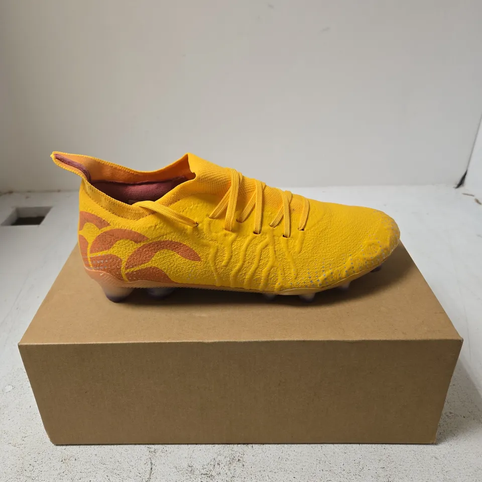 CANTERBURY SPEED INFINITE ELITE FG AU FOOTBALL BOOTS – YELLOW/ORANGE, UK 8