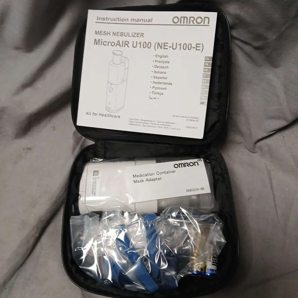 OMRON MICROAIR U100 MESH NEBULIZER – BOXED WITH ACCESSORIES