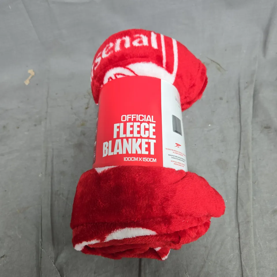 OFFICIAL ARSENAL FLEECE BLANKET – RED, 100 X 150 CM