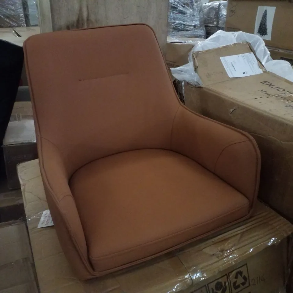 BOXED MAXINE DINING CHAIRS - BROWN [PU LEATHER][SET OF 2] (1 BOX)
