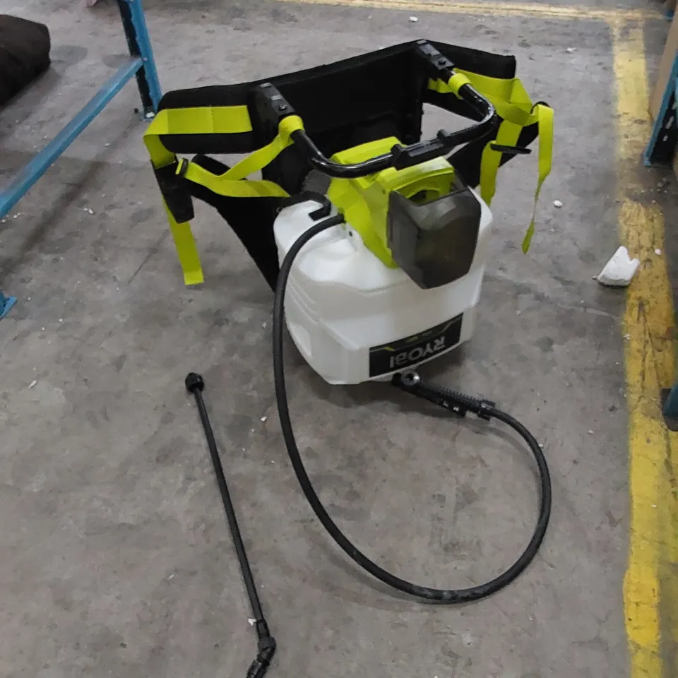 BOXED RYOBI BACKPACK CHEMICAL SPRAYER 