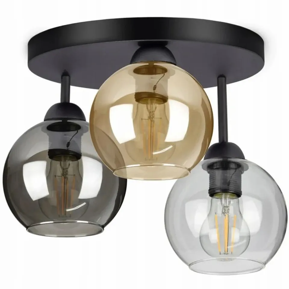 BEAVERCREEK 3 LIGHT 15CM FLUSH MOUNT SHADE 