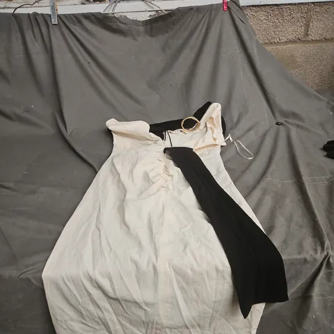 ZARA BLACK FRONT/WHITE BACK DRESS SMALL WITH TAGS