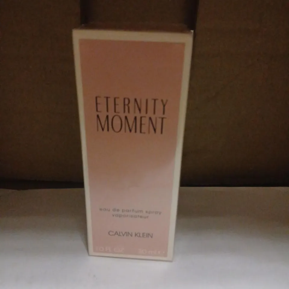 BOXED AND SEALED ETERNITY MOMENT EAU DE PARFUM CALVIN KLEIN 30ML