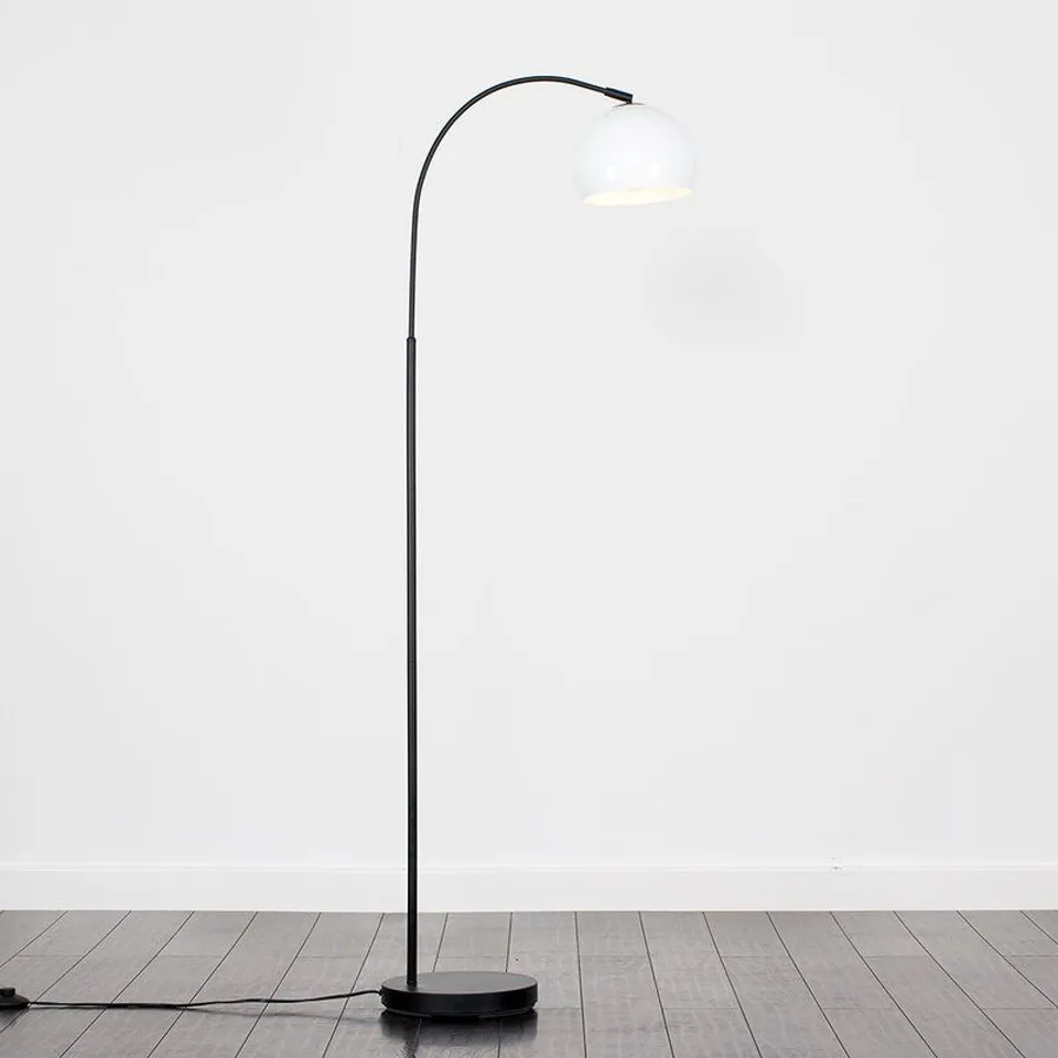 DEROSIER 150CM ARCHED FLOOR LAMP BASE FINISH BLACK