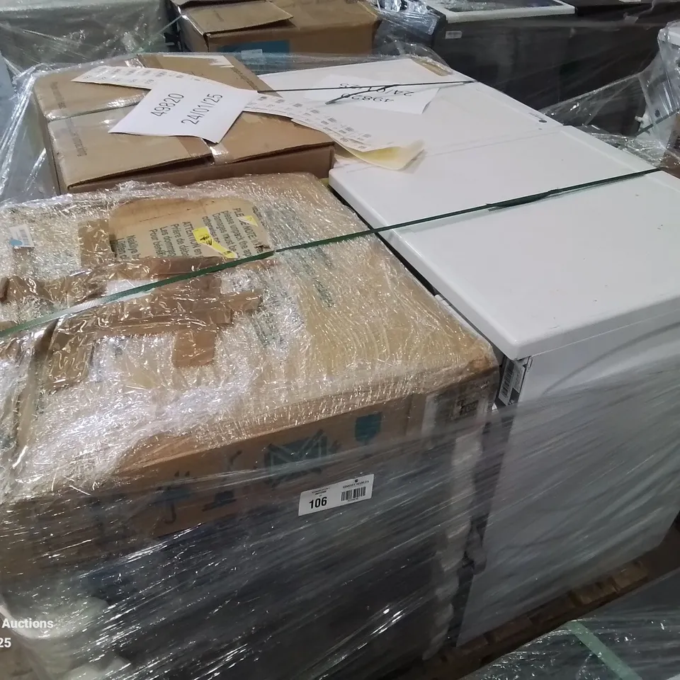 PALLET CONTAINING APPROXIMATELY 4 RAW ELECTRICAL ITEMS TO INCLUDE: