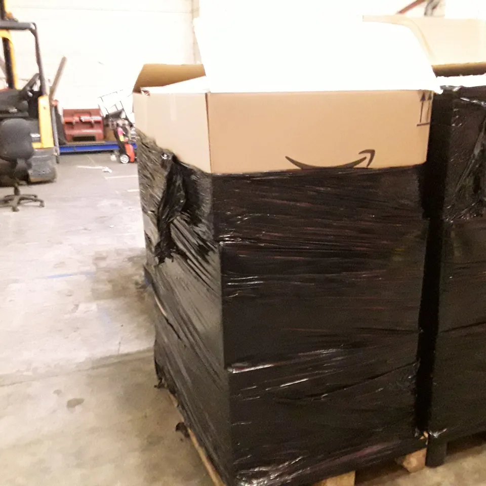 PALLET TO CONTAIN AN ASSORTMENT OF HOUSEHOLD ITEMS TO INCLUDE BABIES TOYS, LUMBAR SUPPORTS, NOTE BOOKS AND CLOTHING ECT