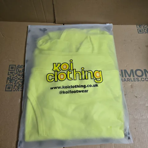 BOX OF APPROXIMATELY 10 KOI PICKLED SLIME OVERSIZED HOODIE - SIZE M