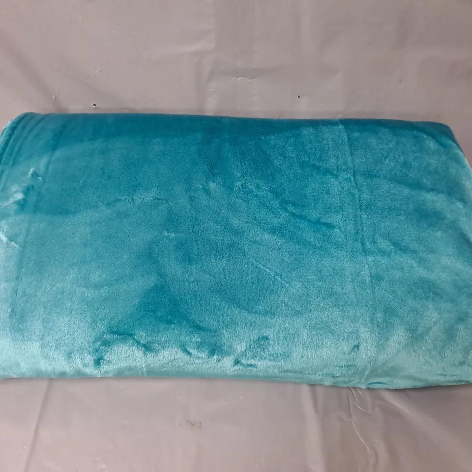 LARGE FLEECE BLANKET - TEAL