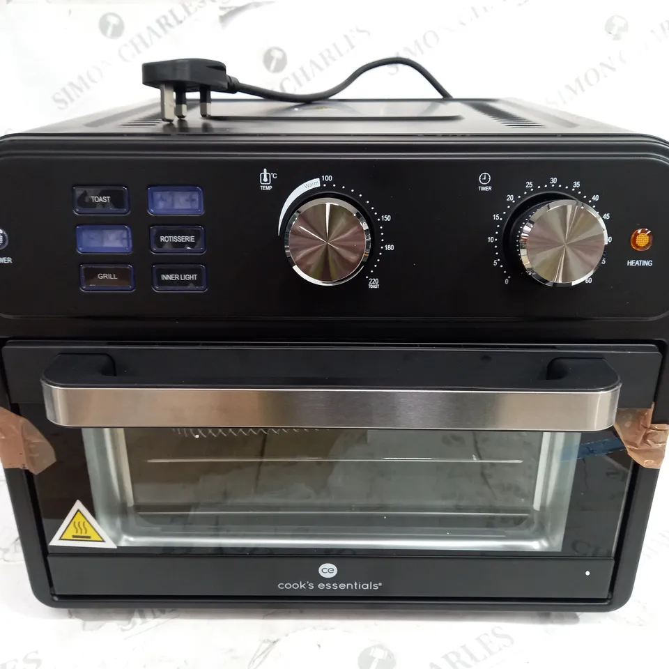 BOXED COOK'S ESSENTIAL 21-LITRE AIRFRYER OVEN IN BLACK 