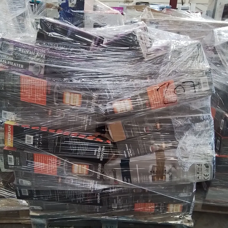 PALLET OF APPROXIMATELY 56 ASSORTED FAN HEATERS