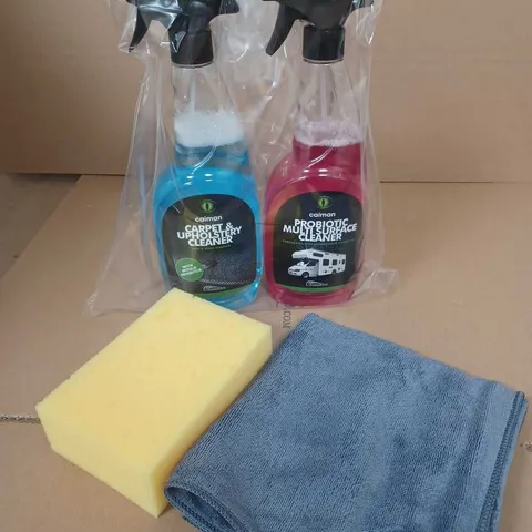 5 X BOXED CAIMAN UPHOLSTERY CLEANER AND MULTI-PURPOSE CLEANING SETS - COLLECTION ONLY