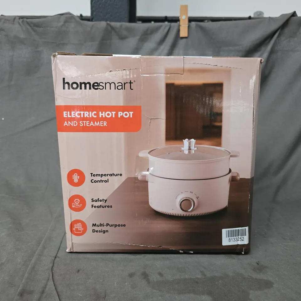 BOXED HOMESMART ELECTRIC HOT POT AND STEAMER