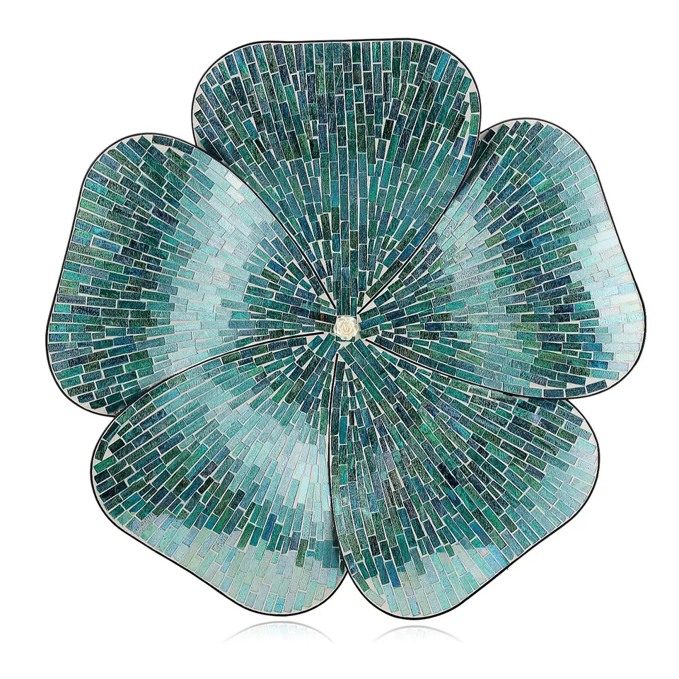 GARDEN REFLECTIONS FLORAL MOSAIC WALL HANGING