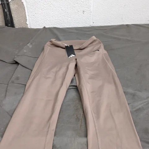 ADIDAS CLIMACOOL TAUPE WOMEN'S 7/8 LEGGINGS, SIZE M (UK 12-14 / EU 40-42), TAG ATTACHED