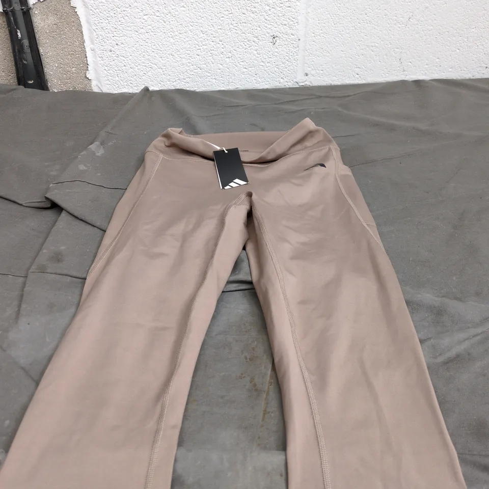 ADIDAS CLIMACOOL TAUPE WOMEN'S 7/8 LEGGINGS, SIZE M (UK 12-14 / EU 40-42), TAG ATTACHED