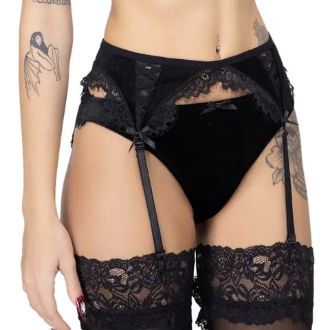 BRAND NEW KILLSTAR - MEPHISTAN MUSE - BLACK WOMEN'S PANTIES SIZE 4XL