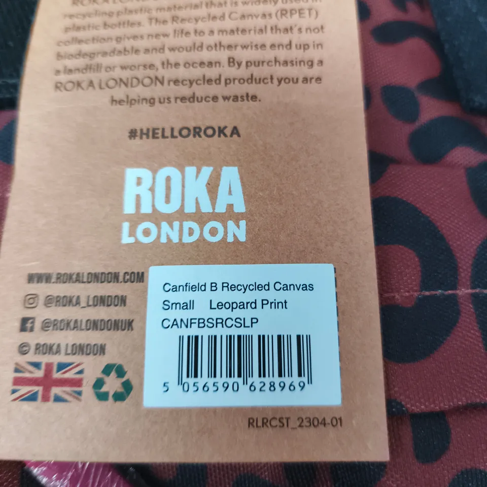 ROKA LONDON LEOPARD PRINT BAG – RECYCLED CANVAS