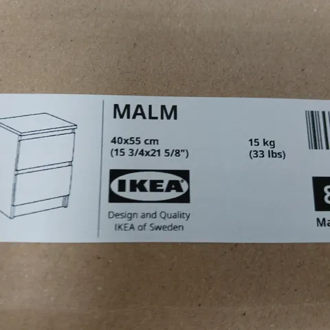 BOXED IKEA MALM WHITE NIGHT TABLE - COLLECTION ONLY