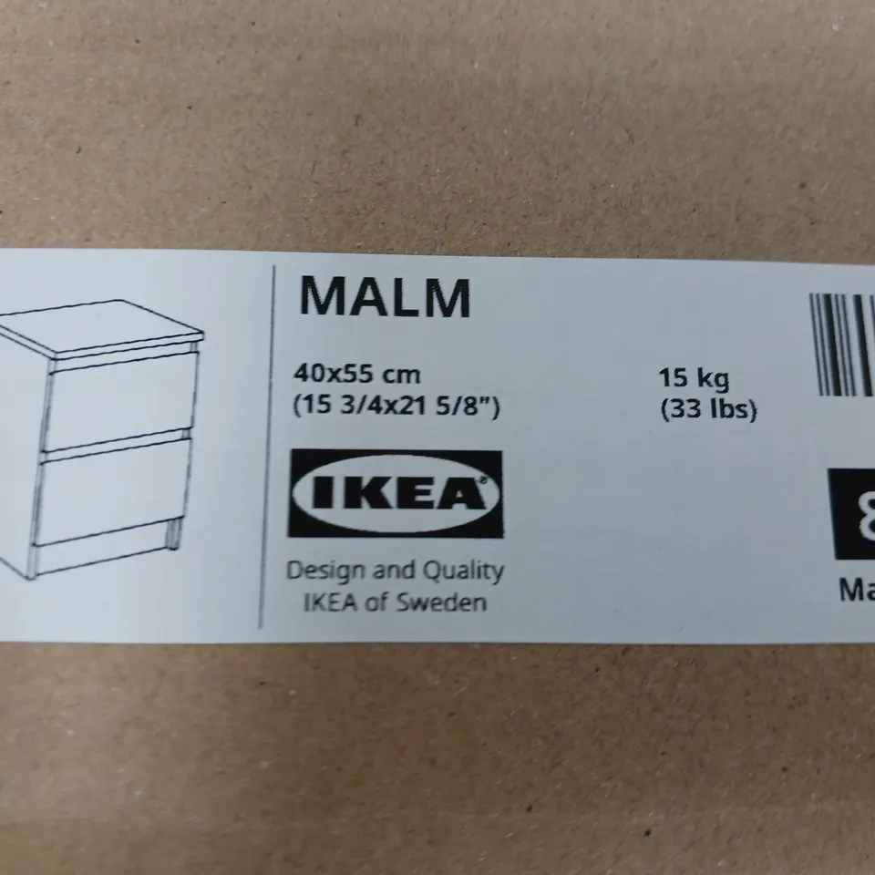 BOXED IKEA MALM WHITE NIGHT TABLE - COLLECTION ONLY