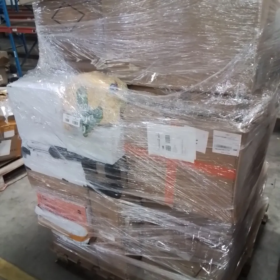 PALLET CONTAINING VARIOUS ASSORTED BOXED HOUSEHOLD/ELECTRONIC/MECHANICAL ITEMS 