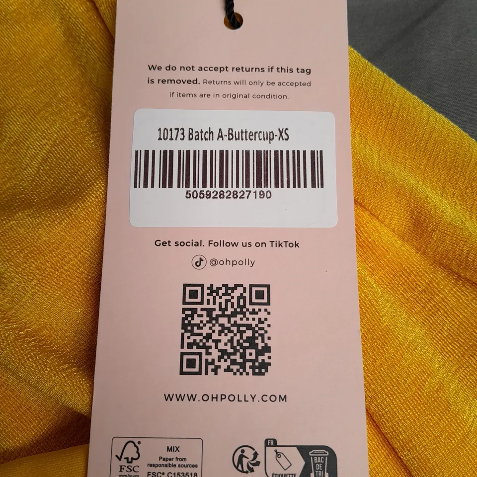 OH POLLY MAXI DRESS IN BUTTERCUP - XS