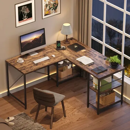 Lot 2587: BOXED FORTSON L-SHAPE COMPUTER DESK - 5529999 | Simon Charles ...