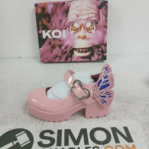 BOXED PAIR OF KOI TIRA PINK MARY JANES GOOD FAIRY EDITION SIZE UK 3