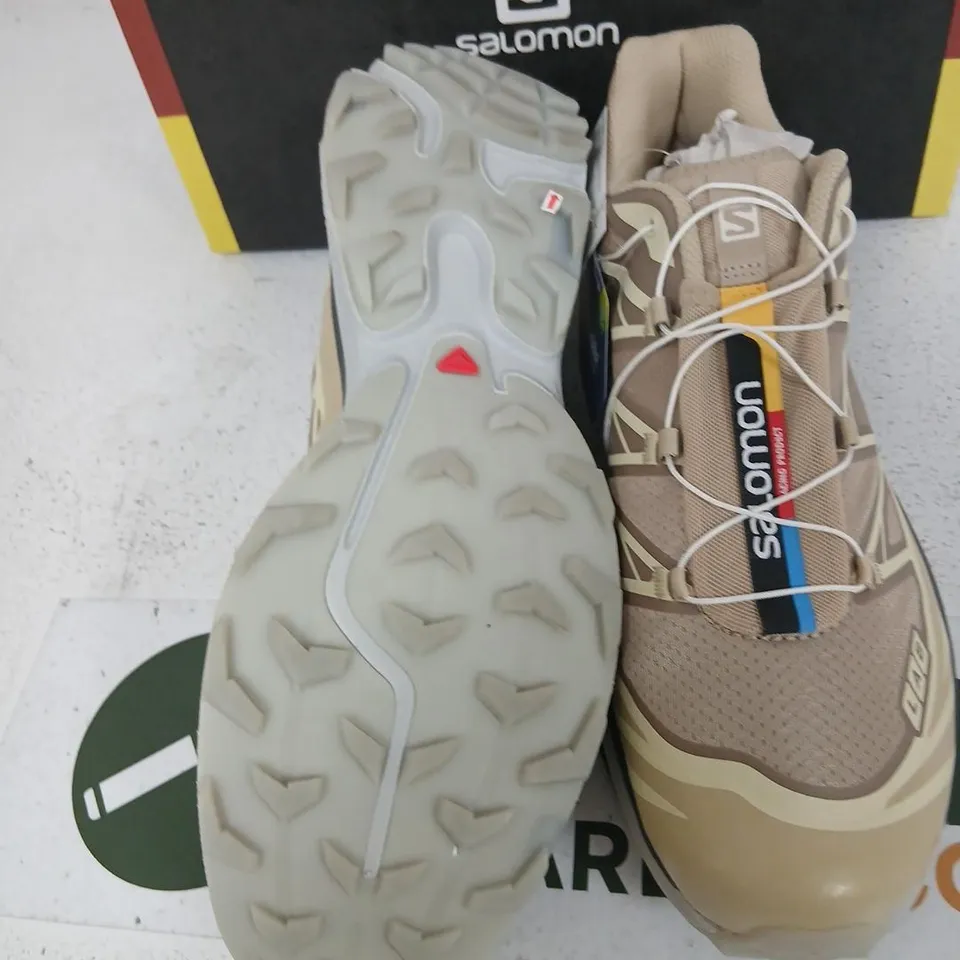 SALOMON XT-6 CLEAR SAFARI HIKING SHOES – UK 11, BOXED