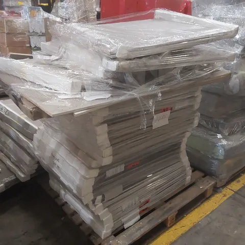 PALLET CONTAINING A LARGE QUANTITY OF ASSORTED FURNITURE PARTS INCLUDING: WARDROBE PANELS ECT