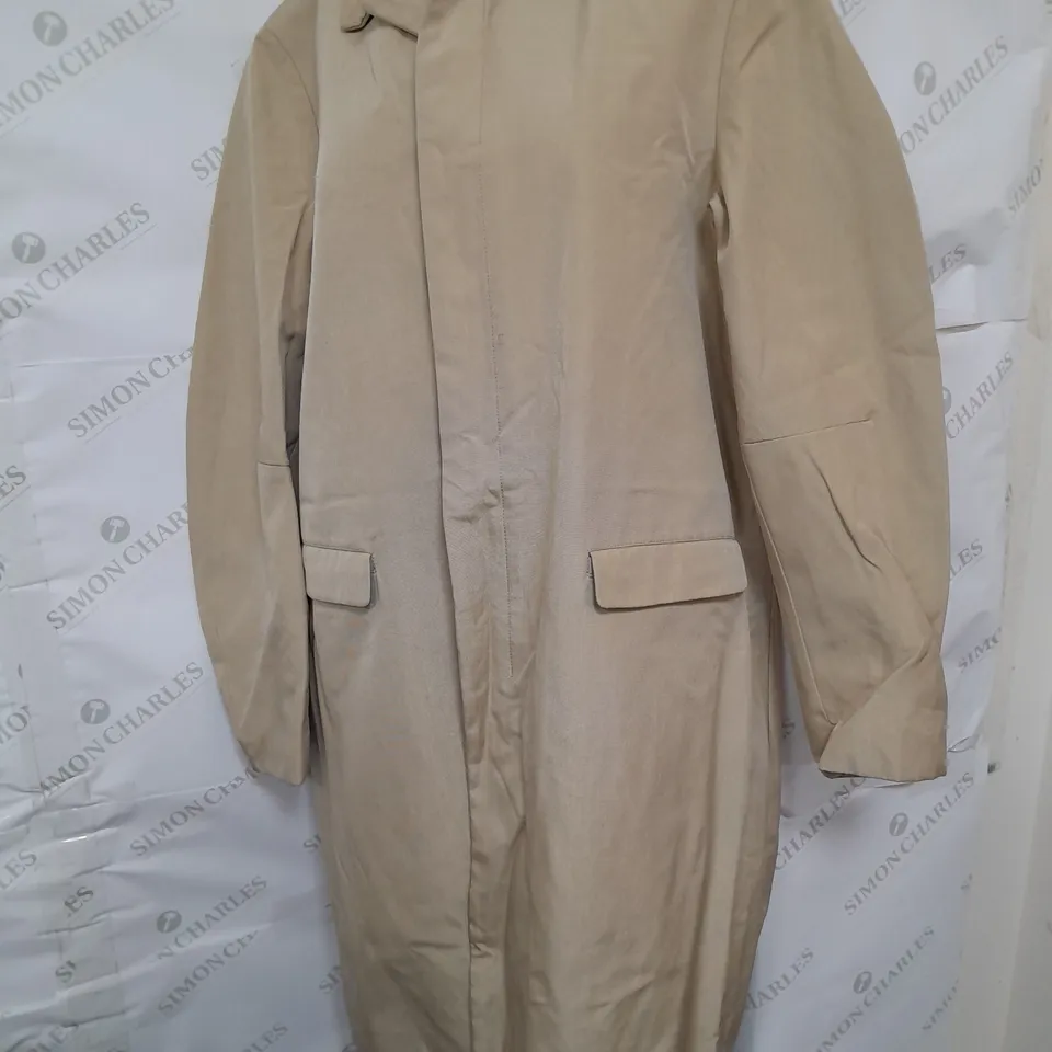 PRADA LONGLINE BLAZER COAT IN STONE SIZE 20