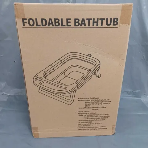 BOXED DAGIBAYCN FOLDABLE BATHTUB FOR KIDS 0-18 MONTHS