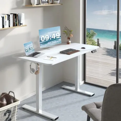 BOXED HIERONYMUS T SHAPED ELECTRIC HEIGHT ADJUSTABLE STANDING DESK