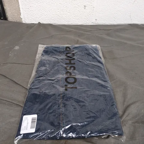 TOPSHOP RICH BLUE DENIM JEANS SIZE 10 BAGGED