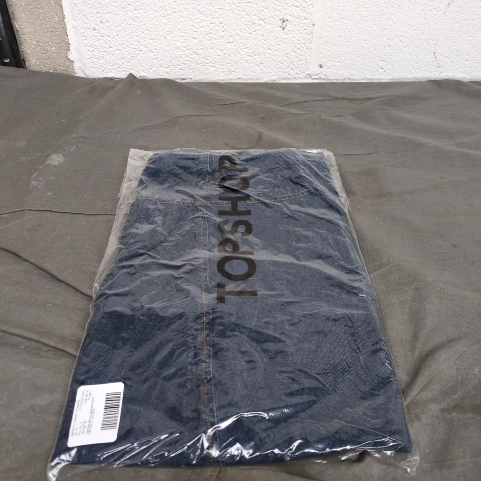 TOPSHOP RICH BLUE DENIM JEANS SIZE 10 BAGGED