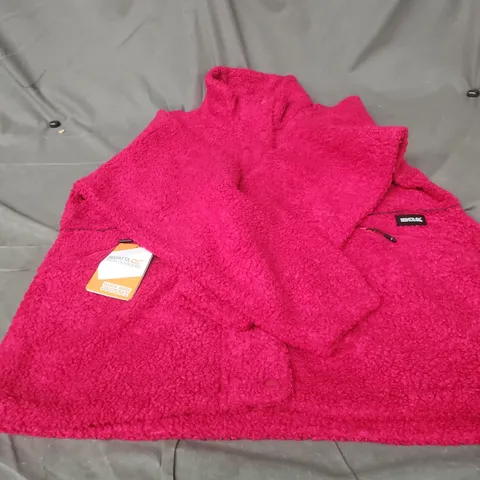 REGATTA GREAT OUTDOORS DARK CERISE FLEECE JACKET – WOMEN'S UK 14 (US 10)