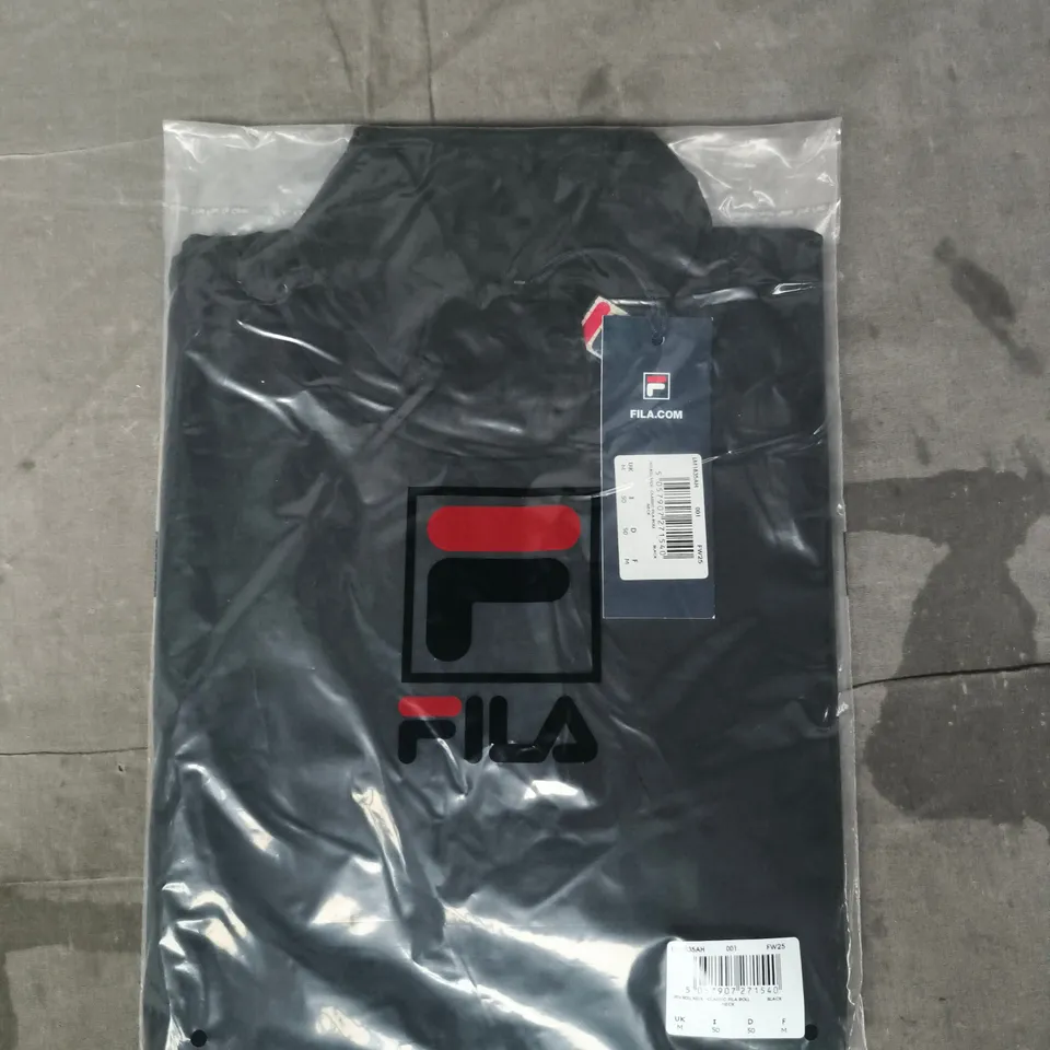 FILA 19TH ROLL NECK TOP IN BLACK SIZE MEDIUM
