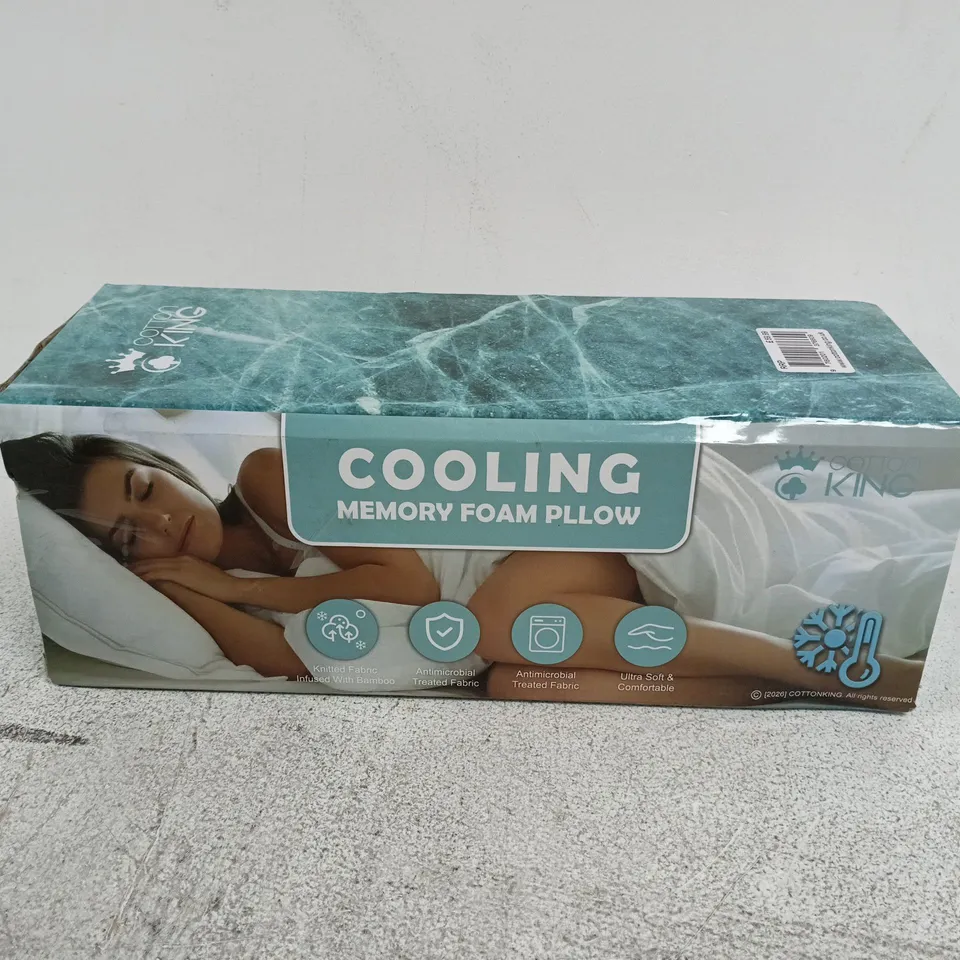BOXED COTTON KING COOLING MEMORY FOAM PILLOW