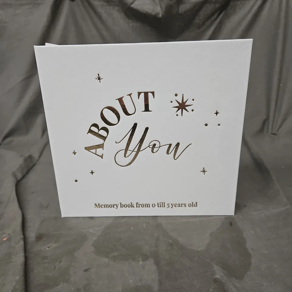 "ABOUT YOU" EARLY YEARS MEMORIES ALBUM, BY WONDER TREE. BOXED