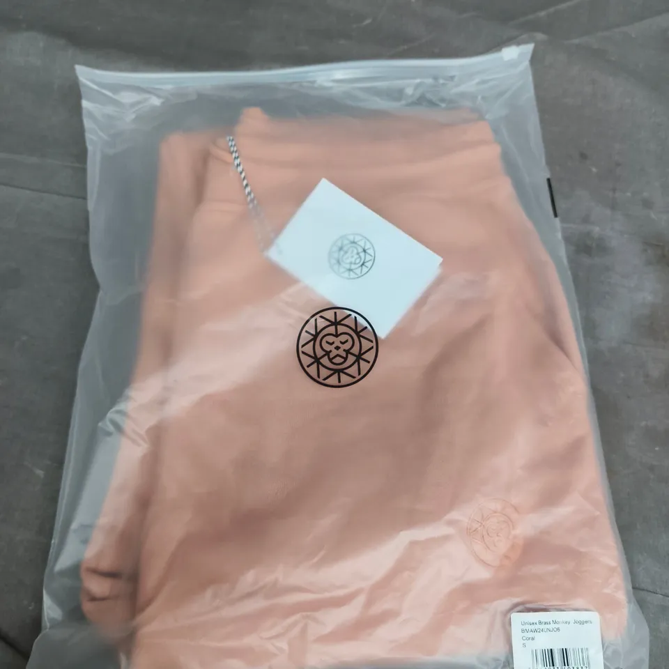 BRASS MONKEY UNISEX CORAL JOGGERS – SIZE S 