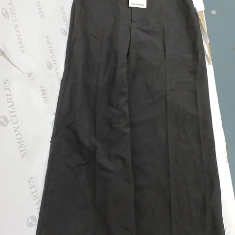 PULL&BEAR BLACK BAGGY TROUSERS - EUR 38