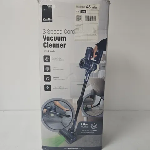 KEPLIN 3-SPEED CORD VACUUM CLEANER – BOXED
