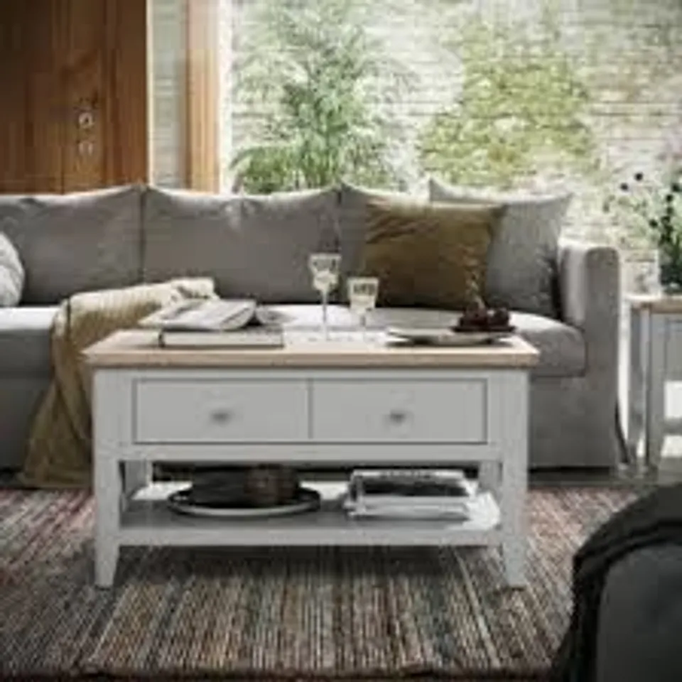 BOXED BROMLEY II COFFEE TABLE - GREY (1 BOX)
