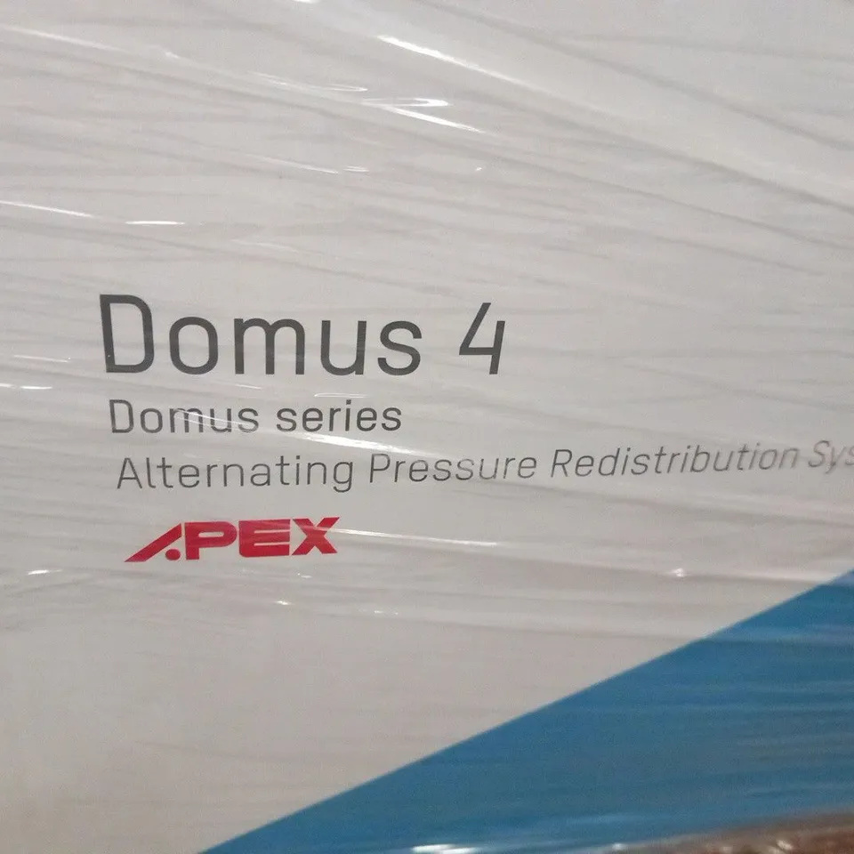 BRAND NEW BOXED APEX DOMUS 4 DOMUS SERIES ALTERNATING PRESSURE REDISTRIBUTION SYSTEM AIR MATTRESS AND PUMP
